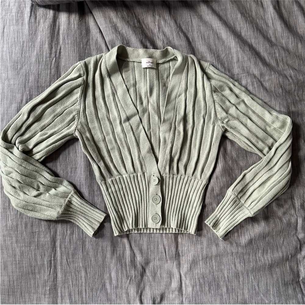 Wilfred plunge front cardigan